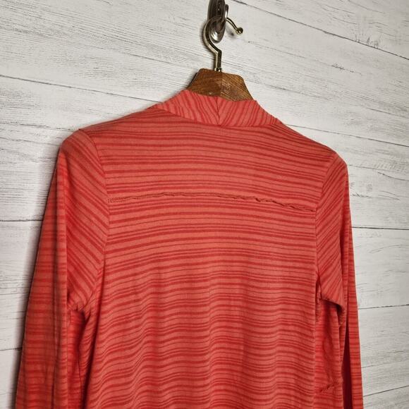 Soft Surroundings Size Medium Orange Cardigan Open Front - Picture 7 of 10
